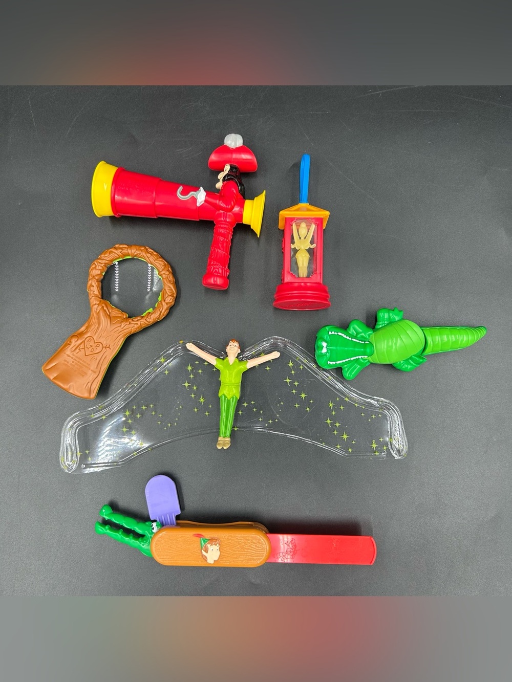 1997 McDonalds Disney Peter Pan Happy Meal Toys Complete Set of 6